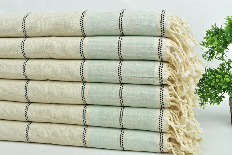 Spa Towel, Bathroom Towels, Monogram Hand Towel, Towel With Name, Boyfriend Christmas Gift, Turkish Tea Towel, 40x20 Linen Striped Towel, Gym Towel - 3