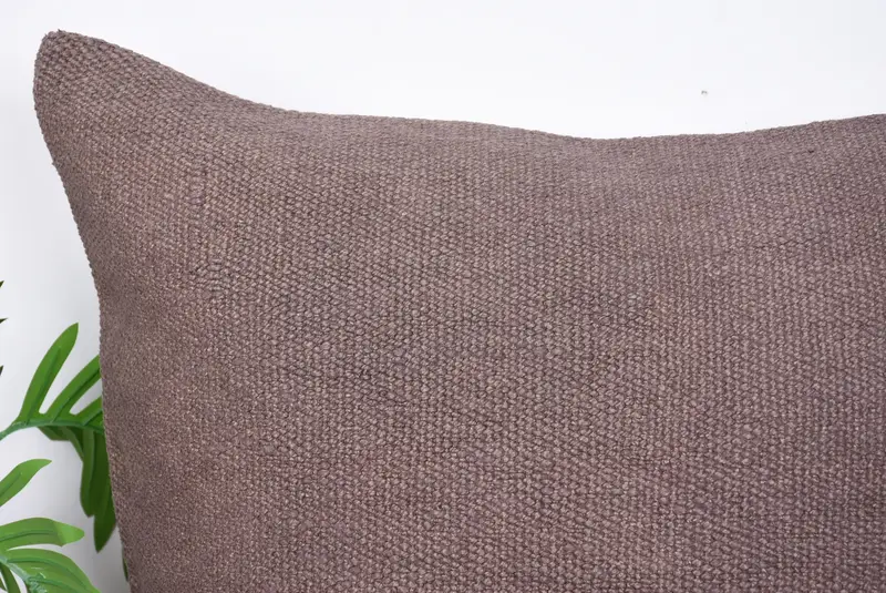 Nomadic Pillow Case, Pillow for Couch, Muted Pillow Sham, Cushion Case, Vintage Kilim Pillow, 28x28 Brown Cushion, Home Decor Pillow - 2