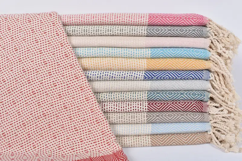 Spa Towel Petrol Blue Diamond Handmade 70x40 Inches Personalized Gift