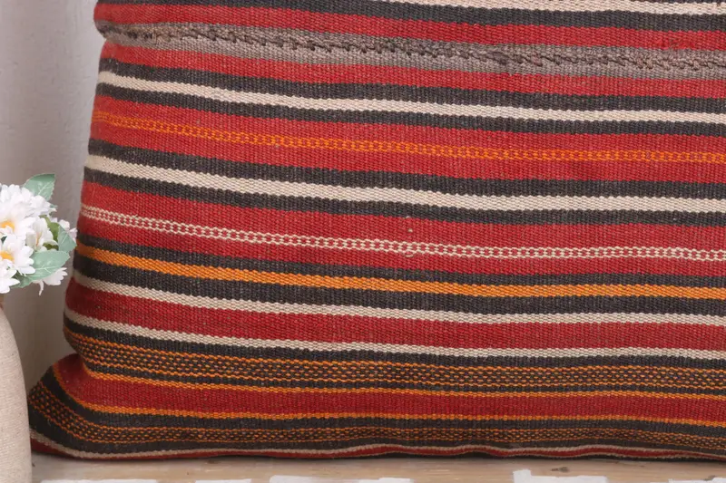 Lounge Throw Pillow, Outdoor Cushion Cover, Cushion Case, Home Decor Pillow, Vintage Kilim Throw Pillow, Pillow for Sofa, 28x28 Red Cushion Cover - 3