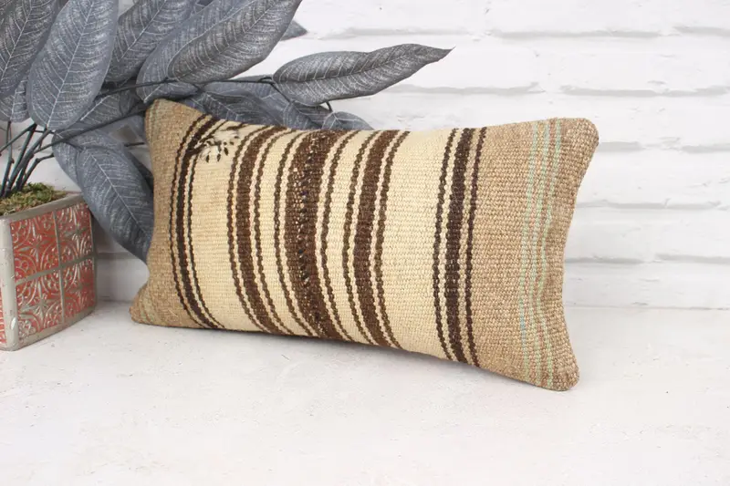 8x16 Beige Pillow, Pillow Cover, Gift Pillow, Floor Cushion Cover, Boho Pillow Sham Cover, Home Decor Pillow, Living Room Throw Cushion Case - 4