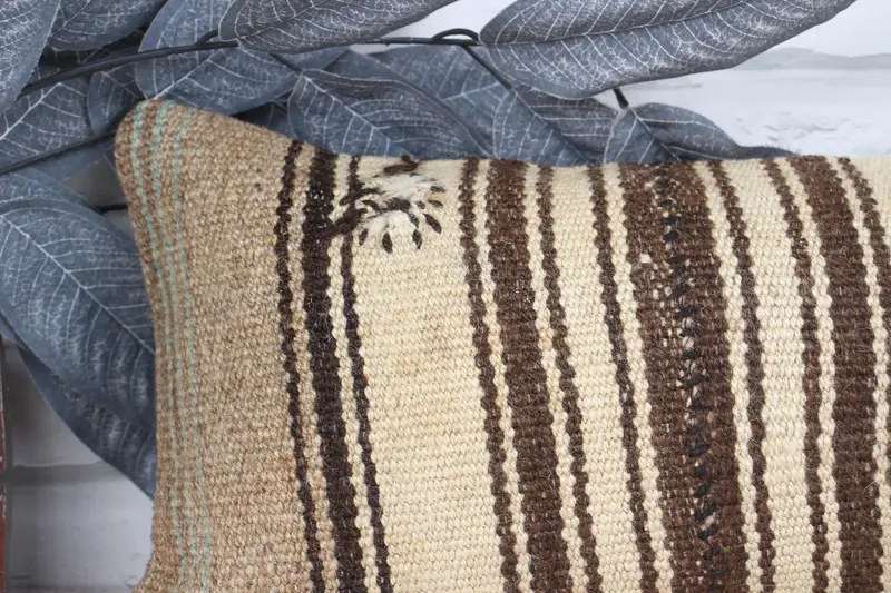 8x16 Beige Pillow, Pillow Cover, Gift Pillow, Floor Cushion Cover, Boho Pillow Sham Cover, Home Decor Pillow, Living Room Throw Cushion Case - 2