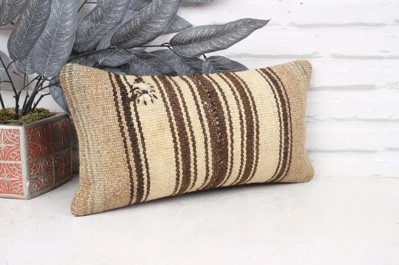 8x16 Beige Pillow, Pillow Cover, Gift Pillow, Floor Cushion Cover, Boho Pillow Sham Cover, Home Decor Pillow, Living Room Throw Cushion Case - 3