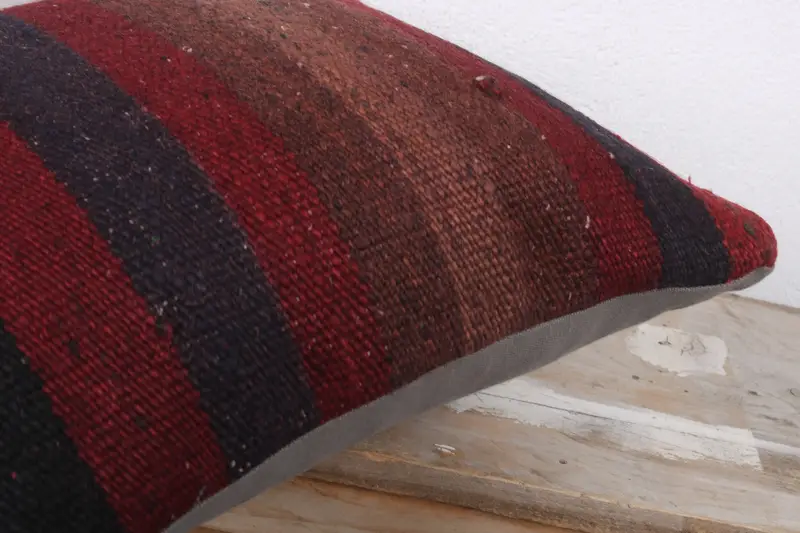 Pillow for Sofa, Vintage Kilim Pillow Pillow Case, Cushion Case, Couch Pillow Sham, 16x16 Red Pillow Case, Gift Pillow, Handmade Kilim Cushion - 6