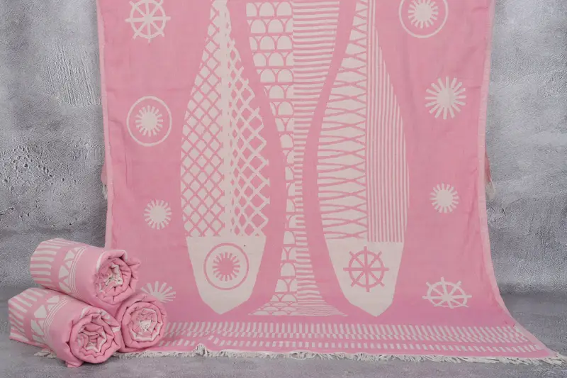 Bridal Shower Gift, 70x38 Cotton Fish Design Towel, Yoga Towel, Welcome Wedding Gift, Luxury Turkish Bath Towel, Monogram Turkish Towel, Thin towel - 1