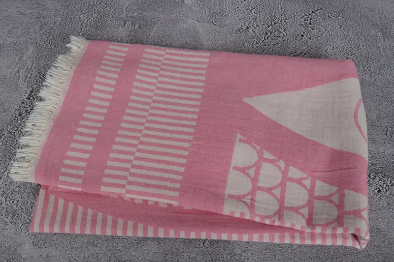 Bridal Shower Gift, 70x38 Cotton Fish Design Towel, Yoga Towel, Welcome Wedding Gift, Luxury Turkish Bath Towel, Monogram Turkish Towel, Thin towel - 7