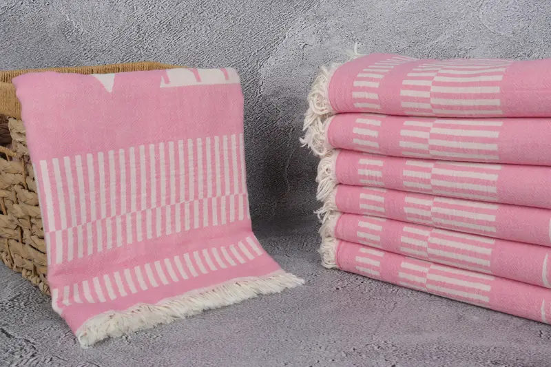 Bridal Shower Gift, 70x38 Cotton Fish Design Towel, Yoga Towel, Welcome Wedding Gift, Luxury Turkish Bath Towel, Monogram Turkish Towel, Thin towel - 4