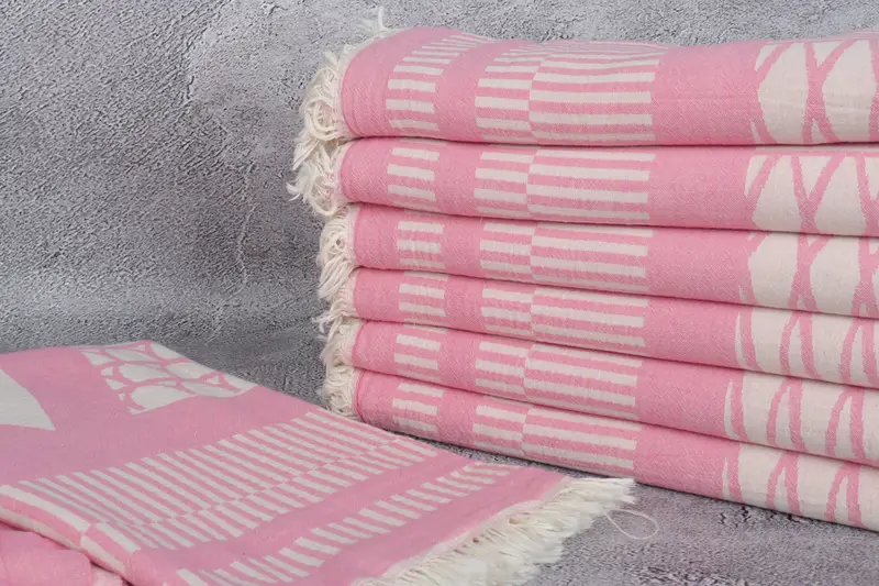 Bridal Shower Gift, 70x38 Cotton Fish Design Towel, Yoga Towel, Welcome Wedding Gift, Luxury Turkish Bath Towel, Monogram Turkish Towel, Thin towel - 3