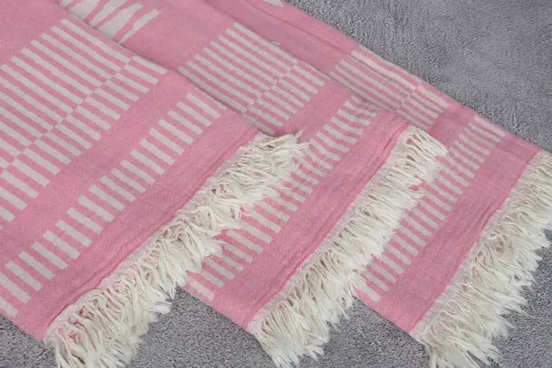 Bridal Shower Gift, 70x38 Cotton Fish Design Towel, Yoga Towel, Welcome Wedding Gift, Luxury Turkish Bath Towel, Monogram Turkish Towel, Thin towel - 6
