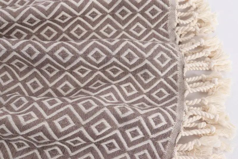 Custom Wedding Gift, 70x40 Cotton Diamond Towel, Handwoven organic Turkish towel for spa, Soft towel, Monogrammed Beach Towel, Gift For Best Friend - 8