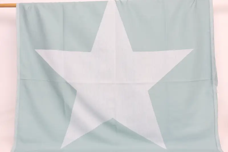 Personalisiertes türkisches Handtuch aus Baumwolle mit Sternmotiv in Petrolgrün, 101,6 x 180 cm