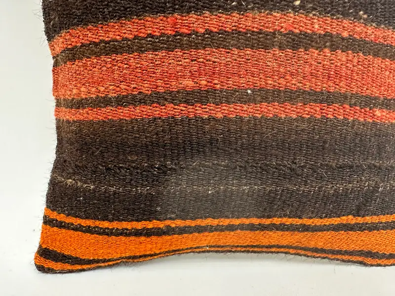Pillow Sham, Anatolian Cushion Cover, 12x12 Brown Pillow Sham, Handmade Kilim Cushion, Boho Pillow, Interior Designer Pillow - 2