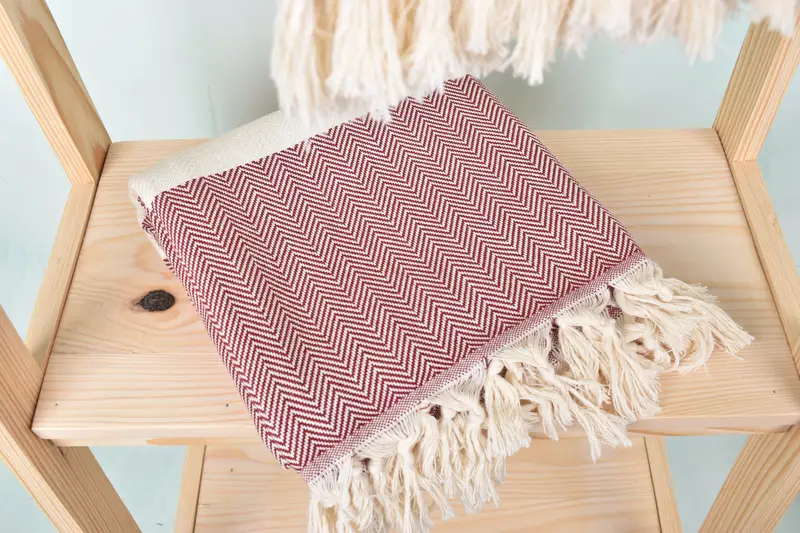 Wedding Gift, 70x40 Cotton Herringbone Towel, Turkish Towel Monogram, Christmas Favors, Lightweight towel, Beach Theme Wedding Gift, Travel towel - 5