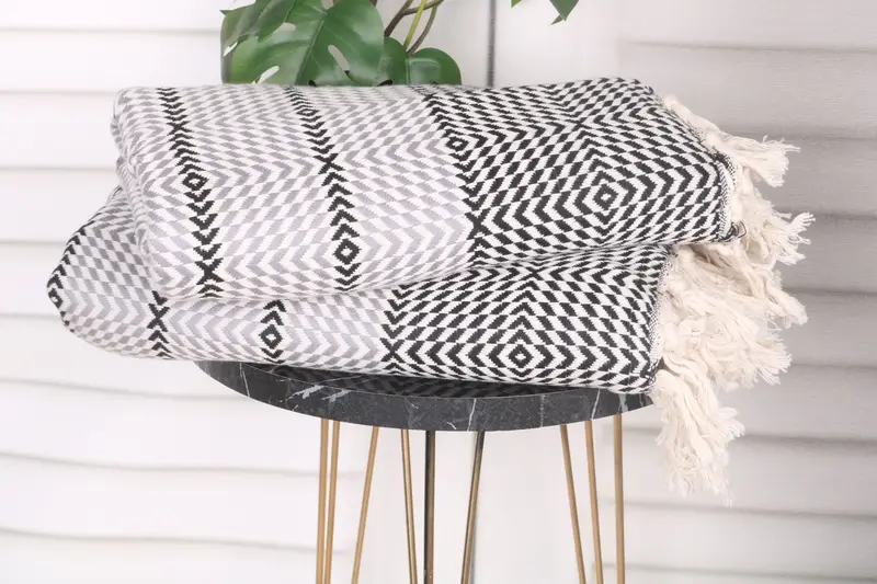 Turkish Towel Set, Summer Gift Ideas, Best Friend Gift, Gift Towel, Gym Towel, 80x40 Cotton Diamond Towel, Personalized Beach Towel, Wedding Favors - 3