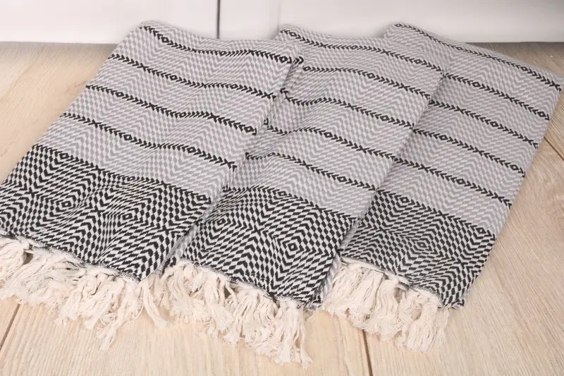 Turkish Towel Set, Summer Gift Ideas, Best Friend Gift, Gift Towel, Gym Towel, 80x40 Cotton Diamond Towel, Personalized Beach Towel, Wedding Favors - 6