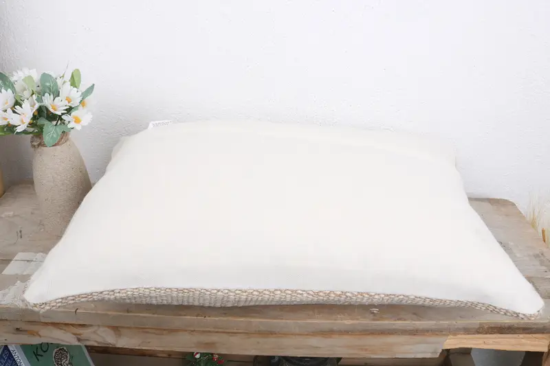Cushion Case, Pillow for Sofa, Neutral Throw Cushion, 12x20 Beige Cushion Cover, Kilim Pillow, Throw Kilim Pillow, Cozy Throw Cushion Cover - 7