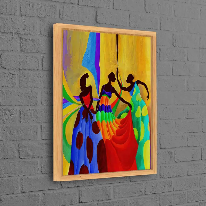 Vibrant African Dancers Canvas: Celebrate Culture & Art