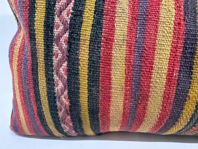 Yoga Pillow Cover, Cushion, 16x48 Red Cushion Cover, Pillow for Sofa, Turkish Pillow, Square Throw Pillow Sham, Throw Kilim Pillow - 2