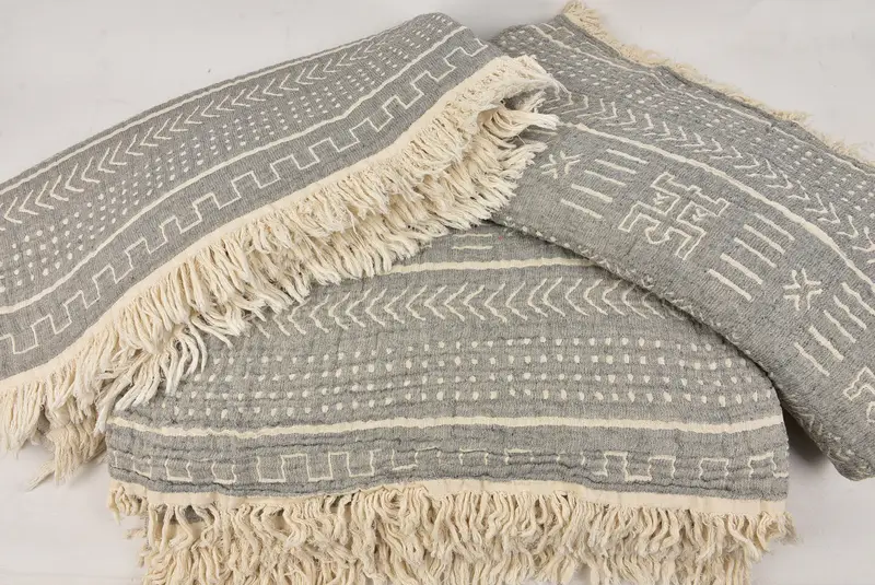 92x80 Cotton Ethnic Design Towel, Turkish Cotton Throw Blanket, Throw Blankets for Couch, Bridesmaid Gifts, Woven Blanket, Throw Blanket Couch - 6