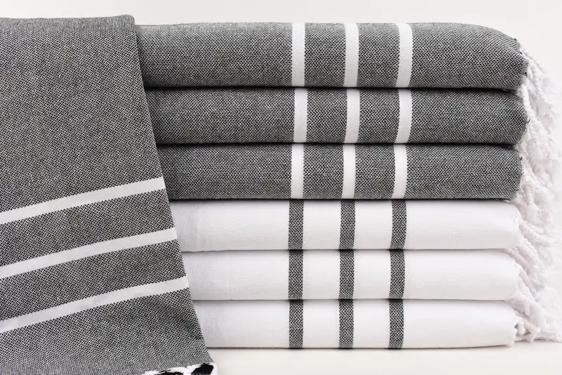 Best Wedding Gift, 40x18 Cotton Striped Towel, Boyfriend Christmas Gift, Personalized Kitchen Towel, Kitchen Towel, Wedding Gift, Travel Towel - 1