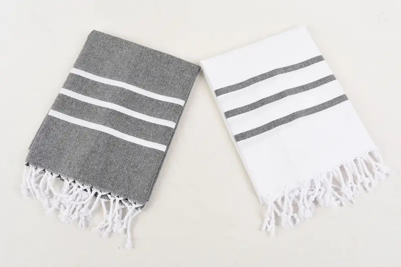 Best Wedding Gift, 40x18 Cotton Striped Towel, Boyfriend Christmas Gift, Personalized Kitchen Towel, Kitchen Towel, Wedding Gift, Travel Towel - 6