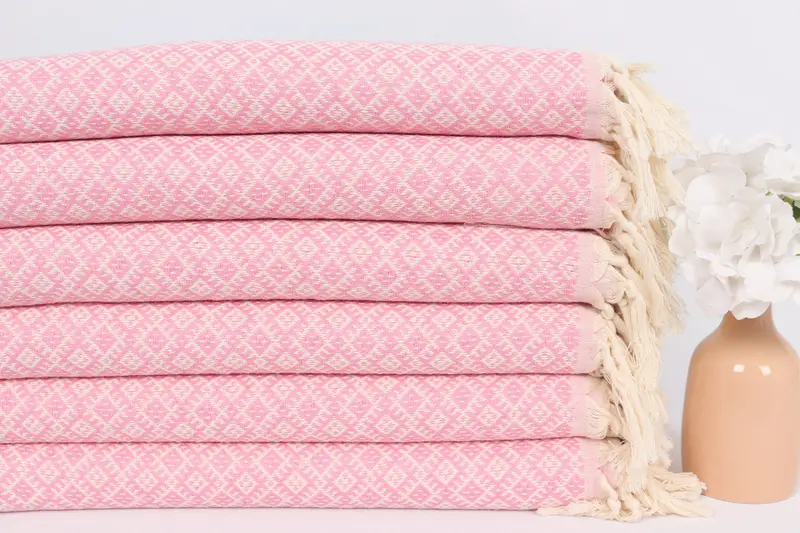 Turkish Towel Hand Towel, 36x20 Cotton Diamond Towel, Wedding Gift, Personalized Dish Towel, Girl Trip Party Favor, Bachelor Party Favors, Gym Towel - 3