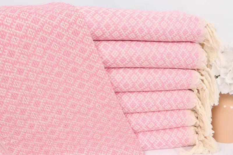 Turkish Towel Hand Towel, 36x20 Cotton Diamond Towel, Wedding Gift, Personalized Dish Towel, Girl Trip Party Favor, Bachelor Party Favors, Gym Towel - 1