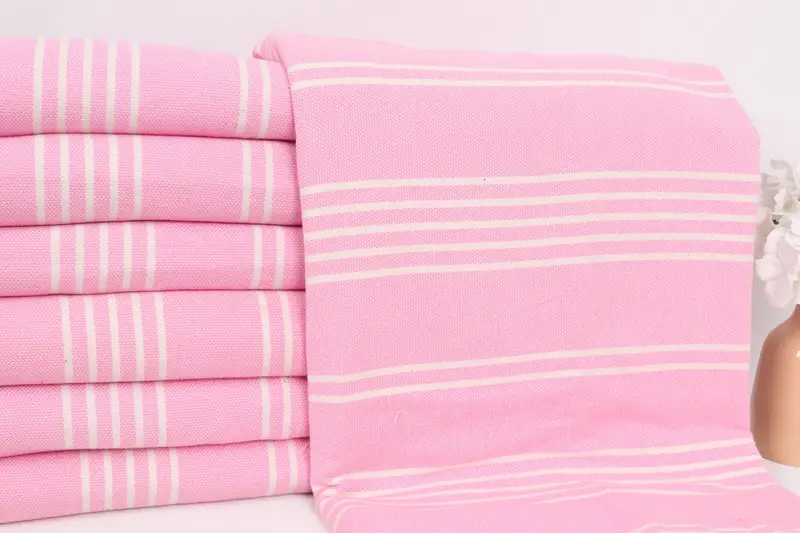 Custom Blanket, Bridal Shower Gift, Monogram Beach Blanket, Bridal Shower Favors, Woven Blanket, Turkish Bedspread, 96x70 Cotton Striped Towel - 2