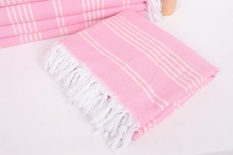 Custom Blanket, Bridal Shower Gift, Monogram Beach Blanket, Bridal Shower Favors, Woven Blanket, Turkish Bedspread, 96x70 Cotton Striped Towel - 5