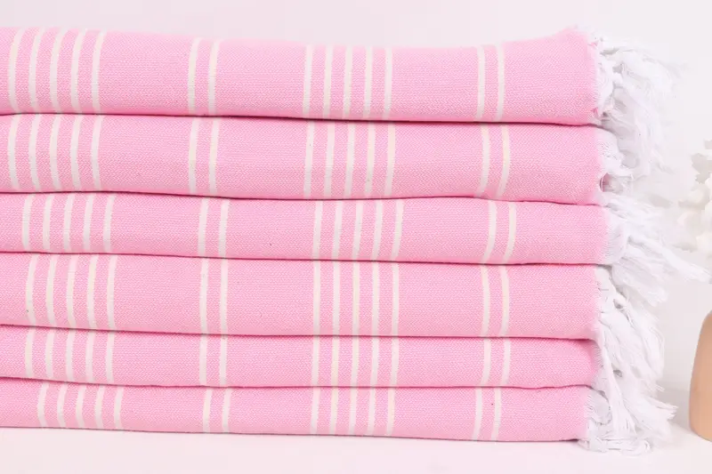 Custom Blanket, Bridal Shower Gift, Monogram Beach Blanket, Bridal Shower Favors, Woven Blanket, Turkish Bedspread, 96x70 Cotton Striped Towel - 3