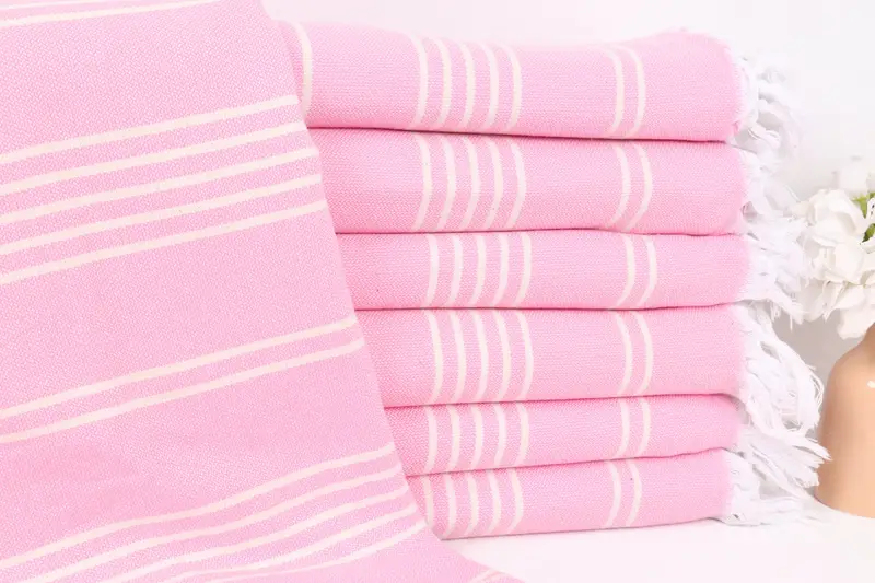 Custom Blanket, Bridal Shower Gift, Monogram Beach Blanket, Bridal Shower Favors, Woven Blanket, Turkish Bedspread, 96x70 Cotton Striped Towel - 1