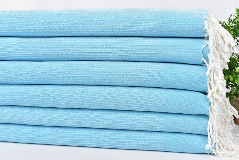 Absorbent towel, Peshtemal Towel, 70x38 Cotton Geometric Towel, Wedding Gift, Hammam Towel USA, Bridal Shower Gifts, Personalized Turkish Towel - 3