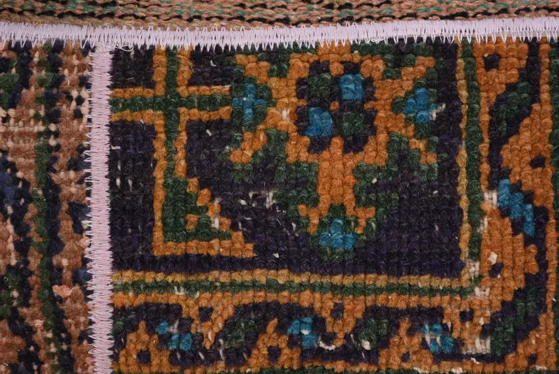 El yapımı Kilim yastığı, 12x24 mavi yastık kapağı, vintage Kilim yastık, çiftlik evi yastığı, kanepe için yastık, pamuk yastık çantası, yastık çantası - 3