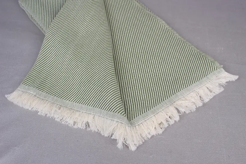 Bathroom Towel, Extra large Turkish bath towel, Turkish hand towel, Lightweight Turkish towel, 70x36 Cotton Striped Towel, Yoga Towel, Beach towel - 7
