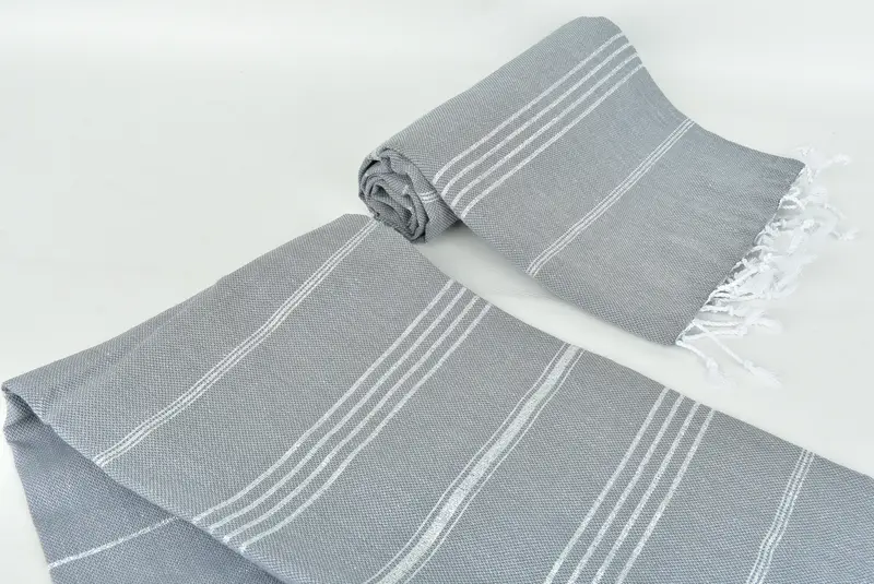 70x40 Cotton Striped Towel, Spa Towel, Handmade Gift, Best Friend Christmas Gift, Custom Bath Towel, Quick-Dry Beach Towel, Monogrammed Beach Towel - 7