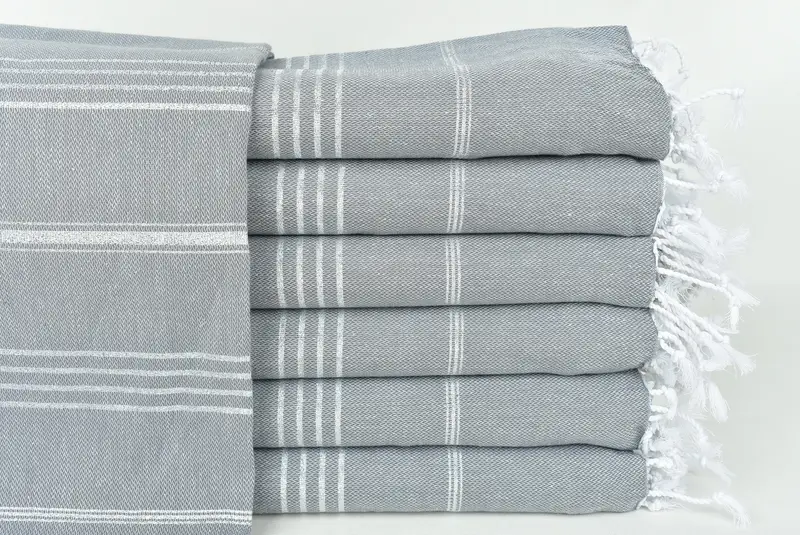 70x40 Cotton Striped Towel, Spa Towel, Handmade Gift, Best Friend Christmas Gift, Custom Bath Towel, Quick-Dry Beach Towel, Monogrammed Beach Towel - 1