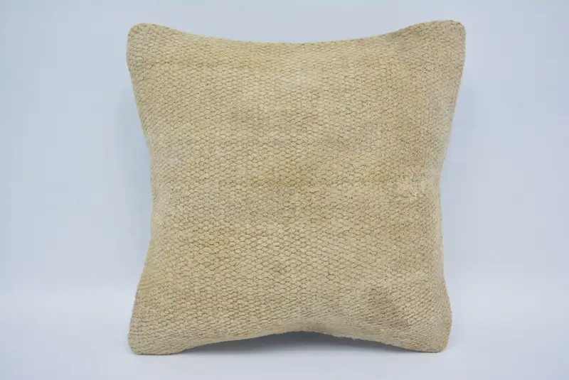 Geometric Embroidered Throw Pillow, 12x12 Inches Size Pillow - 1