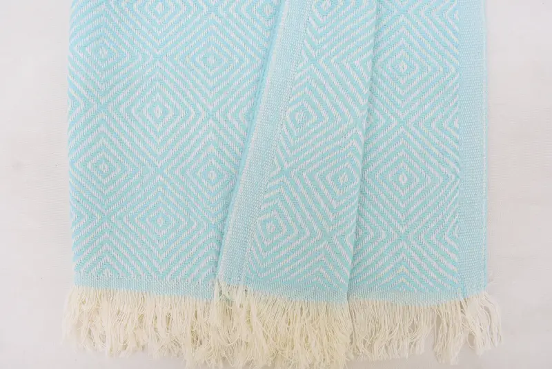 Monogram Hand Towel, Personalized Dish Towel, 28x20 Cotton Diamond Towel, Turkish Tea Towel, Travel Towel, Wedding Shower Gift, Guest Towel - 7