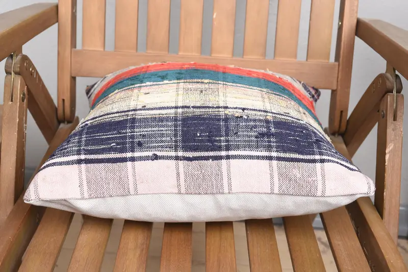 16x16 Orange Cushion, Vintage Kilim Pillow, Vintage Pillow, Antique Pillows, Muted Cushion, Pillow Sham, Sofa Bolster Cushion Case - 5