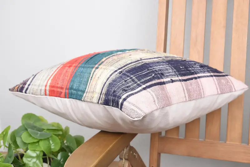 16x16 Orange Cushion, Vintage Kilim Pillow, Vintage Pillow, Antique Pillows, Muted Cushion, Pillow Sham, Sofa Bolster Cushion Case - 6