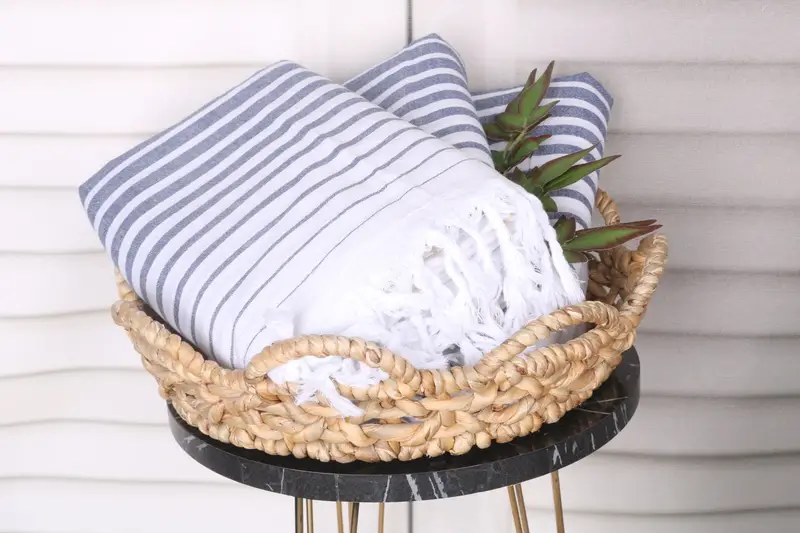 Bridesmaid Gift Towel, Housewarming Gift, Best Friend Gift Ideas, Turkish Towel USA, 68x36 Cotton Striped Towel, Large Turkish Towel, Travel Towel - 5
