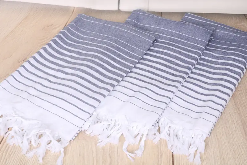 Bridesmaid Gift Towel, Housewarming Gift, Best Friend Gift Ideas, Turkish Towel USA, 68x36 Cotton Striped Towel, Large Turkish Towel, Travel Towel - 6