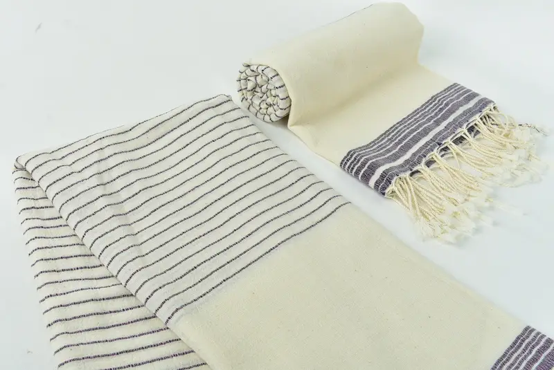 Fouta towel, Personalized Bridesmaid Gift, 68x36 Cotton Striped Towel, Valentines Day Gift For Him, Handmade Turkish Towel, Personalized Beach Towel - 7
