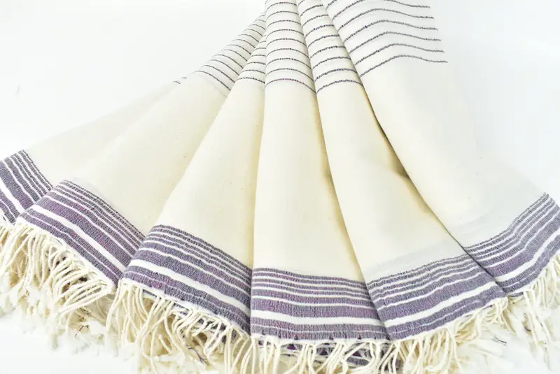 Fouta towel, Personalized Bridesmaid Gift, 68x36 Cotton Striped Towel, Valentines Day Gift For Him, Handmade Turkish Towel, Personalized Beach Towel - 4