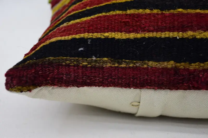 12x12 Red Pillow Cover, Cushion, Turkish Pillow, Kilim Pillow, Bed Pillow, Couch Pillow Case, Outdoor Cushion, Kilim Pillow Cover - 5