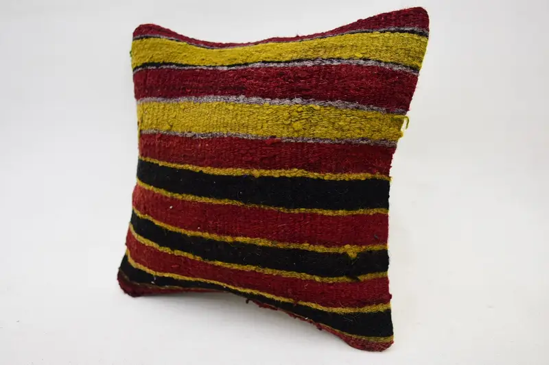 12x12 Red Pillow Cover, Cushion, Turkish Pillow, Kilim Pillow, Bed Pillow, Couch Pillow Case, Outdoor Cushion, Kilim Pillow Cover - 3