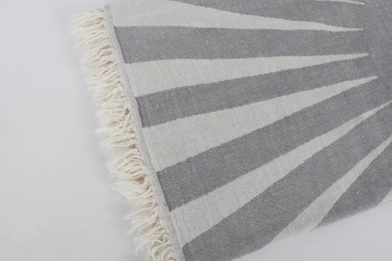 Beach Towel Gift, Anniversary Gift For Her, Wedding Hand Made Gift, Organic Turkish towel, 70x36 Cotton Sun Design Towel, Bachelorette Party Gifts - 8