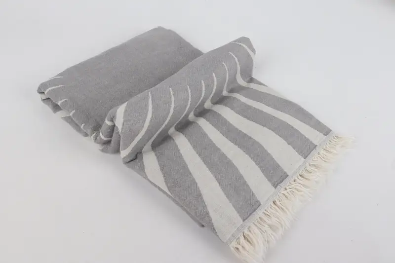 Beach Towel Gift, Anniversary Gift For Her, Wedding Hand Made Gift, Organic Turkish towel, 70x36 Cotton Sun Design Towel, Bachelorette Party Gifts - 7