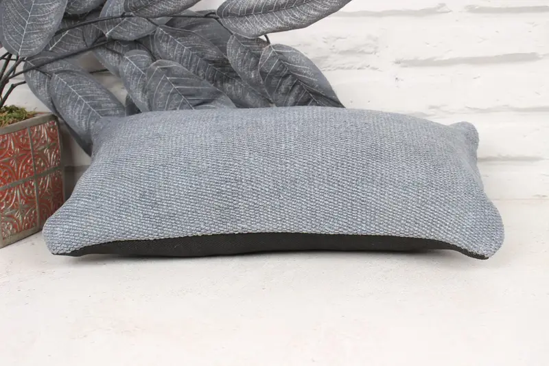 Sofa Bolster Pillow Case, 8x16 Gray Cushion, Turkish Pillow, Cushion, Throw Kilim Pillow, Bohemian Cushion Cushion, Turkish Kilim Pillow - 5