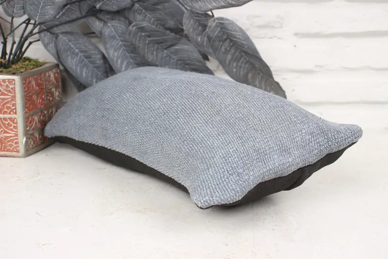 Sofa Bolster Pillow Case, 8x16 Gray Cushion, Turkish Pillow, Cushion, Throw Kilim Pillow, Bohemian Cushion Cushion, Turkish Kilim Pillow - 6